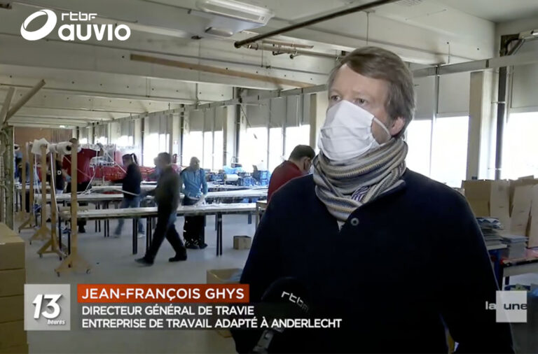Travie est au coeur d'un réseau solidaire de masques