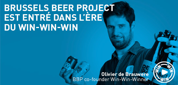 Olivier de Brauwere est entré dans l'ère du Winwinwin (avec Brussel Beer Project)