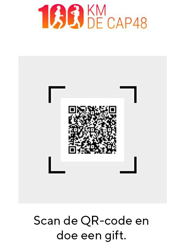 Scan de QR-code en doe een gift