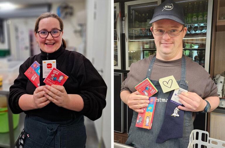Vente de post-it et chaussettes par les ETA bruxelloises