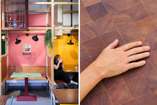 TRAVIE et Rotor DC : préparer un parquet ancien pour son réemploi et Ferme Nos Pilifs : du bois de réemploi transformé pour The Unusual